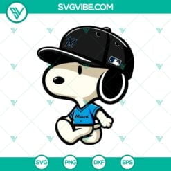 Baseball, Disney, Sports, SVG Files, Snoopy Miami Marlins MLB SVG PNG DXF EPS 22