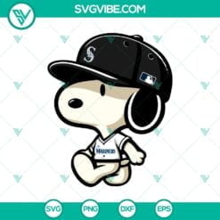 Baseball, Disney, Sports, SVG Files, Snoopy Seattle Mariners MLB SVG PNG DXF 12