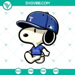 Baseball, Disney, Sports, SVG Files, Snoopy Texas Rangers MLB SVG PNG DXF EPS 15