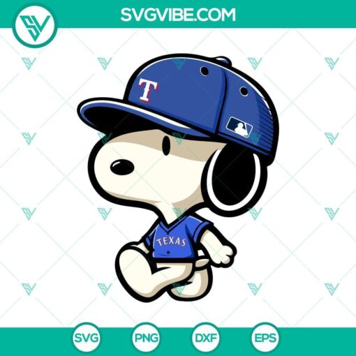 snoopy texas rangers mlb svg png dxf eps vector mockup