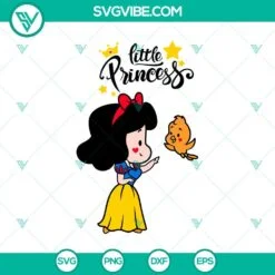 Disney, SVG Files, Snow White Chibi Princess Svg, Disney Little Princess Svg 2