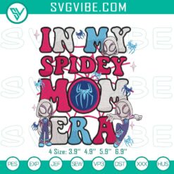 Embroidery Designs, Mothers Day Embroidery, Spidey Mom Era Gwen Stacy 2