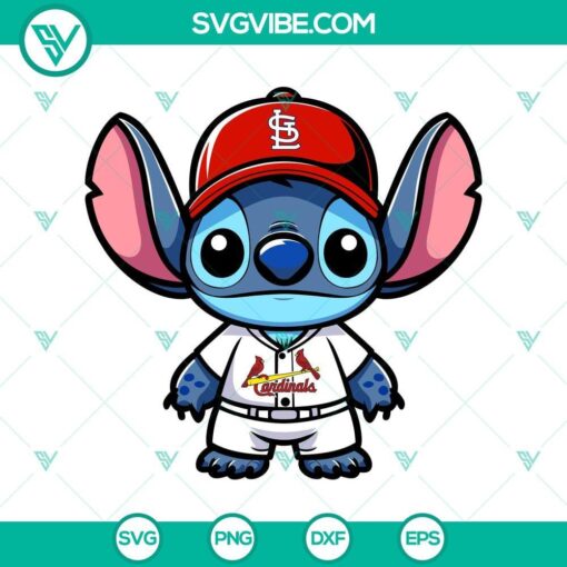 st louis cardinals stitched baseball design svg png dxf eps mockup