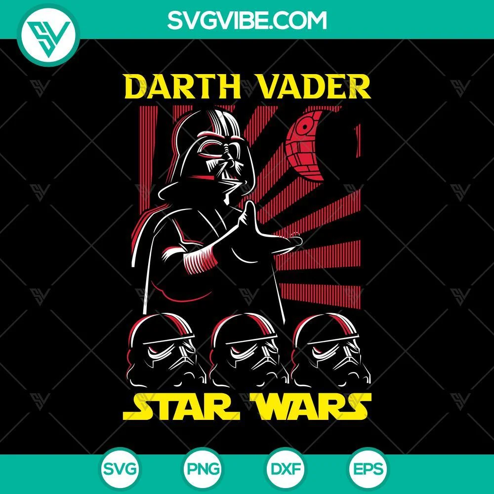 Movies, SVG Files, Star Wars Darth Vader & Stormtroopers SVG Pack darth 1