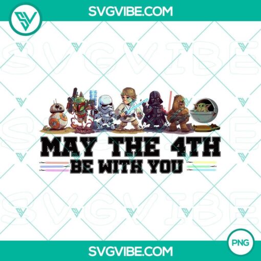 star wars day may 4th png characters logo files mockup