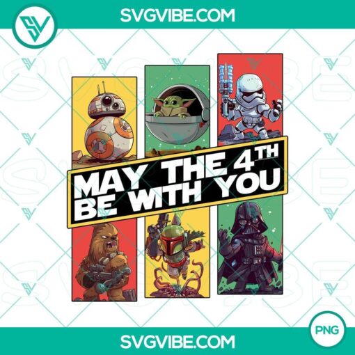 star wars day may the 4th be with you png silhouette clipart mockup