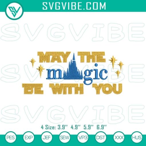 star wars inspired magic embroidery pattern mockup