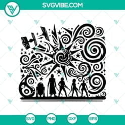 Movies, SVG Files, Star Wars Mandala & Zentangle Silhouette SVG Pack Star 4