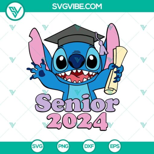 stitch 2024 graduate svg class of 2024 stitch edition svg mockup