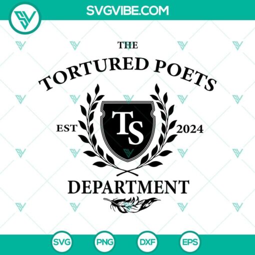 taylor swift 2024 album ttpd svg tortured poets dept digital svg files mockup