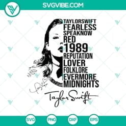 Musics, SVG Files, Taylor Swift Discography SVG, Taylor's Version Cut Files   2