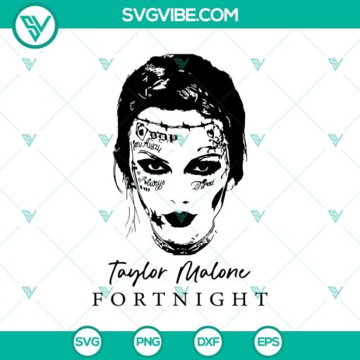 taylor swift post malone tattoo svg fortnite theme mockup