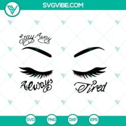 Musics, SVG Files, Taylor Swift & Post Malone Tattoo SVGs: Always Tired 24