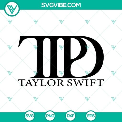 taylor swift svg 2024 album tortured poets dept design mockup