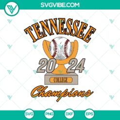 Baseball, Sports, SVG Files, Tennessee Baseball 2024 SVG, Tennessee Volunteers 24