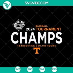 Baseball, Sports, SVG Files, Tennessee Volunteers 2024 SEC Baseball Tournament 2