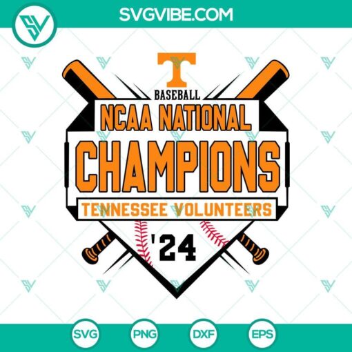 tennessee volunteers ncaa national champions 2024 svg mockup