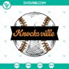 Tennessee Volunteers baseball Knocksville SVG with University of Tennessee logo, perfect for sports fans.