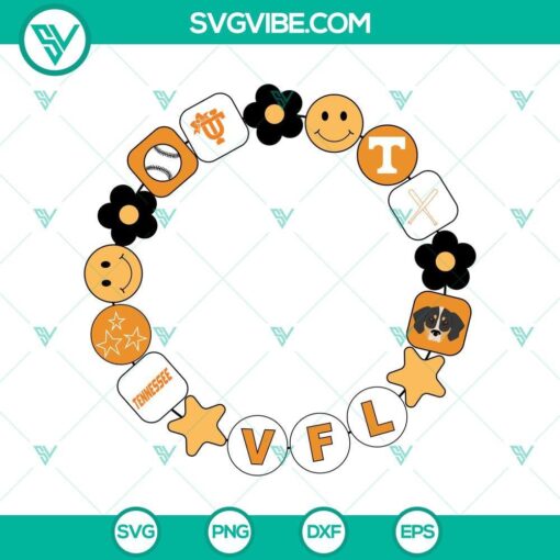 tennessee volunteers swifty bracelet svg vols bracelet svg mockup