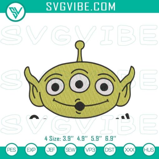 toy story alien embroidery patterns for machines mockup