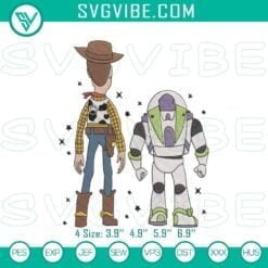 Disney Embroidery Designs, Embroidery Designs, Toy Story Buzz & Woody 24