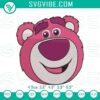 Toy Story Lotso embroidery design files featuring a cute bear face cartoon pattern for crafting projects.
