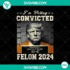 Trump 2024 campaign-themed vector clipart for pro-convicted felons, in PNG format. Ideal for digital marketing and social media use.