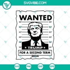 American, Donald Trump, SVG Files, Trump 2024: Second Term Desire SVG, 12