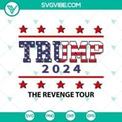 American, Donald Trump, SVG Files, Trump 2024: The Comeback Tour SVG Cutting 14