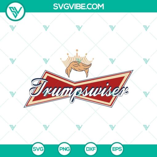 trump budweiser beer inspired logo svg png mockup