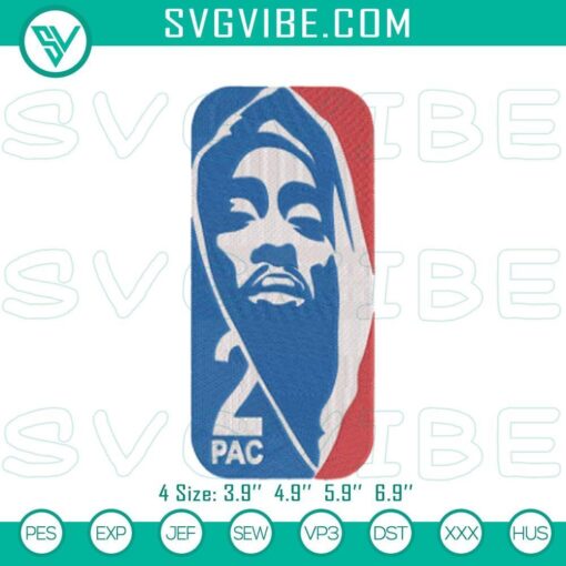 tupac shakur 2pac embroidery patterns digital files mockup