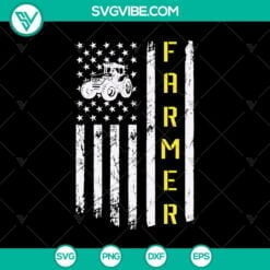 American, 4th Of July, FARMERS, Jobs, SVG Files, US Farmer & Tractor with 1