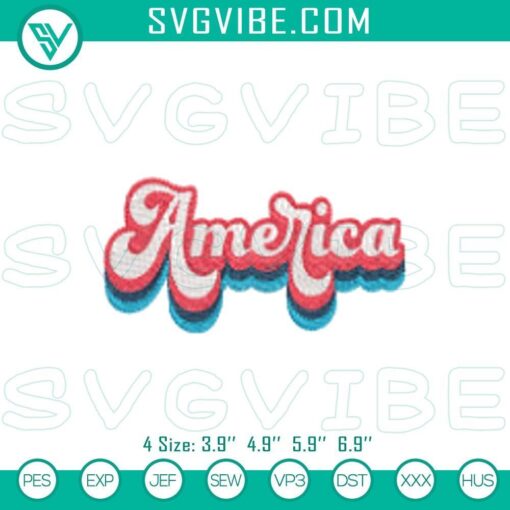 usa machine embroidery pattern american embroidery file mockup