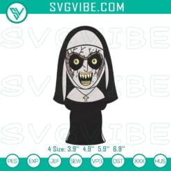 Embroidery Designs, Halloween Embroidery Designs, Valak The Nun Stitch Patterns 2