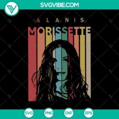 Alanis Morette Vintage SVG, Alanis Morissette Tour SVG, Alanis Morissette SVG PNG