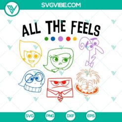 All The Feels Svg, Anger Svg, Inside Out Svg, Kids Svg