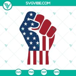 American Flag fist SVG, freedom fist svg, Fight Trump svg, Fist up svg