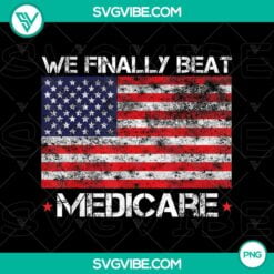 American, PNG Files, We Finally Beat Medicare PNG, Vintage American Flag PNG- 4