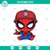 Baby Spiderman Chicago Cubs Baseball SVG, Spiderman Baseball MLB SVG, Chicago Cubs MLB SVG Cricut