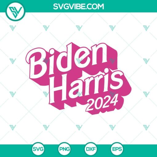 biden harris 2024 pink svg png biden harris 2024 svg mockup