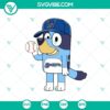 Bluey Milwaukee Brewers baseball MLB SVG featuring Bluey cartoon character for Cricut crafting, ideal for Milwaukee Brewers MLB fans.