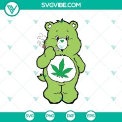 Care bear smoking joint svg, Stoner bear svg, care bear weed svg