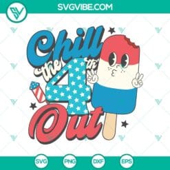 4th Of July, SVG Files, Ice Cream Red White And Cool Svg, American Popsicle Svg 3