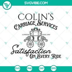 Movies, SVG Files, Colin’s Carriage Services Bridgerton SVG, Bridgerton 2