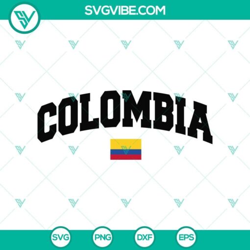 colombia love svg colombia soccer svg colombia svg colombia groovy svg mockup