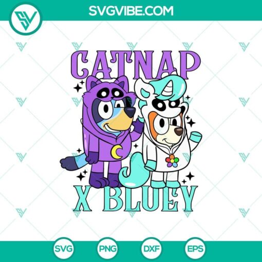 cute catnap bluey svg funny catnap in bluey svg bluey escape evil catnap svg png cricut mockup