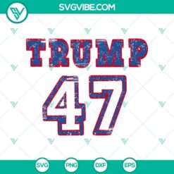 Distressed Trump 47 SVG featuring a unique design of Donald Trump, perfect for various digital projects.
