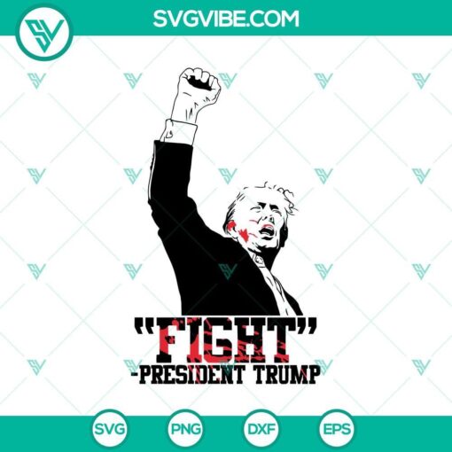 fight president trump svg trump rally shooting 2024 svg png cricut mockup