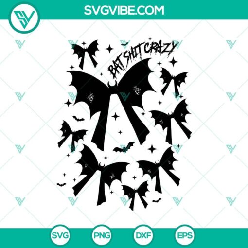 halloween bat shit crazy svg funny halloween svg batshit crazy svg mockup