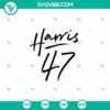 Kamala Harris 47 President SVG design featuring Harris and presidential elements, ideal for digital use.